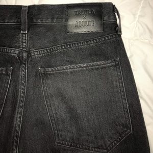 Aritzia Talula x Agolde Black High Waist Mom Jeans